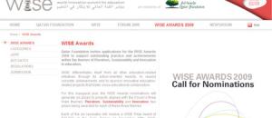 Qatar Foundation décerne les premiers WISE AWARDS pour récompenser les projets les plus innovants dans l'éducation 