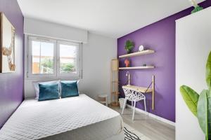 Coliving - Le Kremlin-Bicetre - Le Kremlin-Bicetre - Chambre violette de 10 m² - KRB33