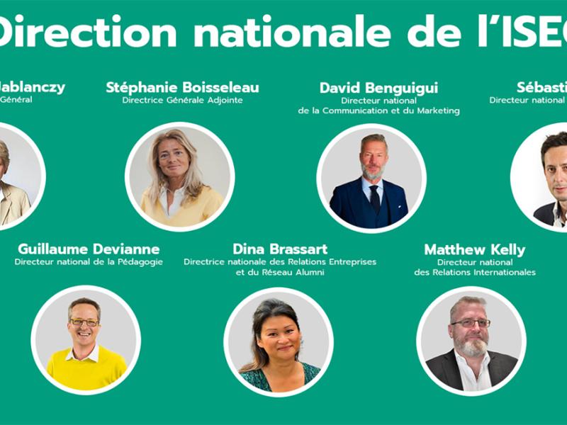 Pour accompagner sa dynamique, l'ISEG renforce sa Direction nationale